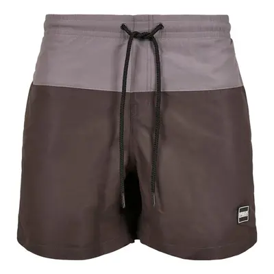 Urban Classics Block Swim Shorts blackbird/asphalt