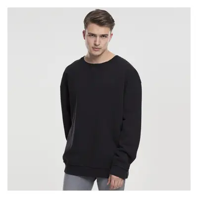 Férfi Pulóver Urban Classics Oversized Open Edge Crew black