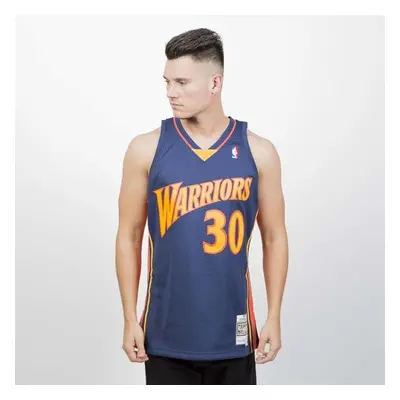 Mitchell & Ness Golden State Warriors #30 Stephen Curry navy Swingman Jersey