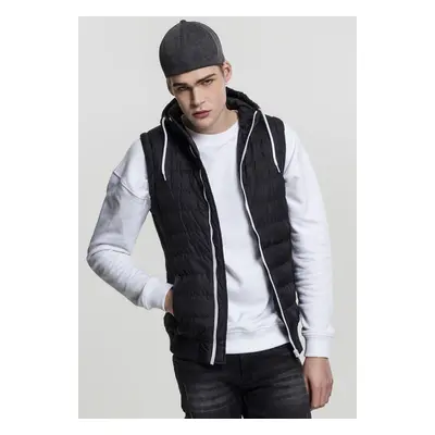 Urban Classics Small Bubble Hooded Vest blk/wht