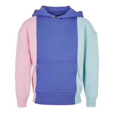 Urban Classics Girls Tripple Hoody girlypink/purpleday/oceanblue