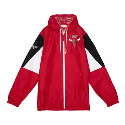 Mitchell & Ness Chicago Bulls Throw It Back Full Zip Windbreaker red