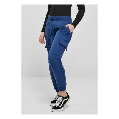 Urban Classics Ladies Cargo Sweat Pants spaceblue