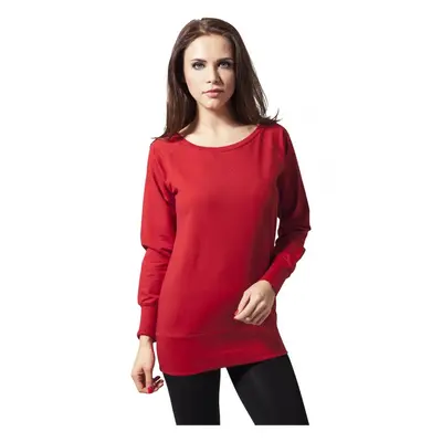 Urban Classics Ladies Wideneck Crewneck red