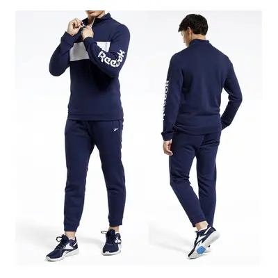 Melegíto Set Reebok TRAINING ESSENTIALS LINEAR LOGO TRACK SUIT NAVY