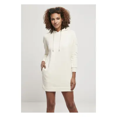 Urban Classics Ladies Organic Oversized Terry Hoody Dress whitesand