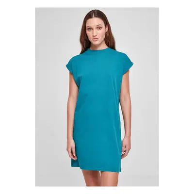 Urban Classics Ladies Turtle Extended Shoulder Dress watergreen