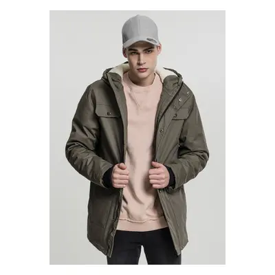 Férfi kabát Urban Classics Heavy Cotton Parka olive