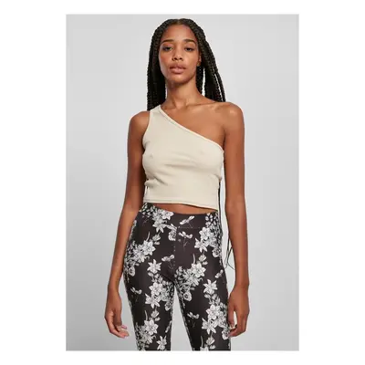 Urban Classics Ladies Cropped Asymmetric Top softseagrass