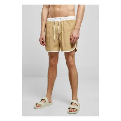 Urban Classics Retro Swimshorts white/unionbeige