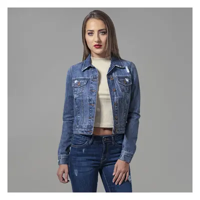 Urban Classics Ladies Denim Jacket ocean blue