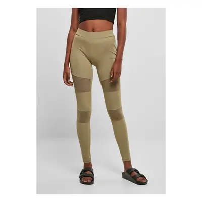 Urban Classics Ladies Tech Mesh Leggings khaki