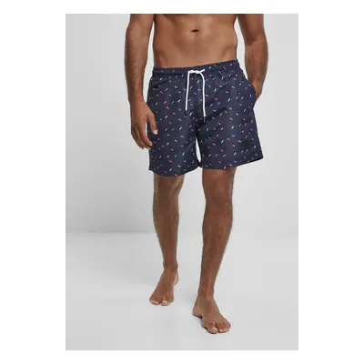 Urban Classics Pattern Swim Shorts sunglasses aop