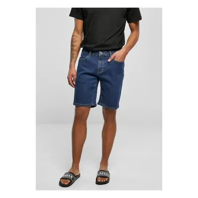 Urban Classics Relaxed Fit Jeans Shorts mid indigo washed