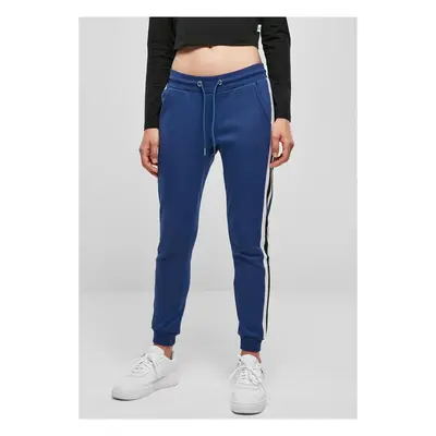 Urban Classics Ladies College Contrast Sweatpants spaceblue/white/black