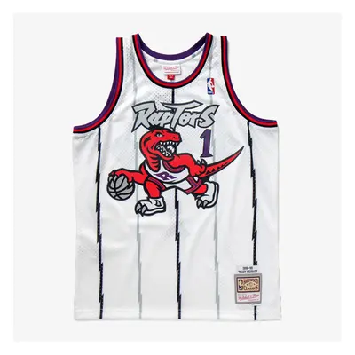 Mitchell & Ness Toronto Raptors #1 Tracy McGrady white Swingman Jersey