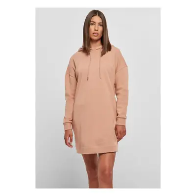 Urban Classics Ladies Organic Oversized Terry Hoody Dress amber