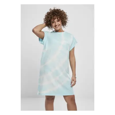 Urban Classics Ladies Tie Dye Dress aquablue