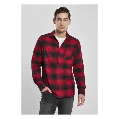 Urban Classics Oversized Checked Grunge Shirt black/red