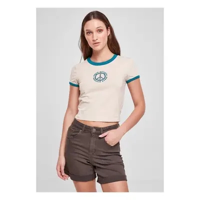 Urban Classics Ladies Stretch Jersey Cropped Tee softseagrass/watergreen