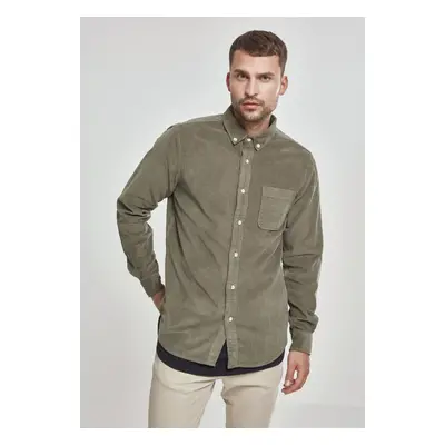 Urban Classics Corduroy Shirt olive