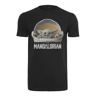 Mr. Tee Baby Yoda Mandalorian Logo Tee black