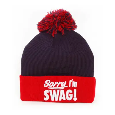 GangstaGroup Sorry I`m Swag! Winter Cap Navy Red