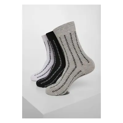 Mr. Tee Fuck You Socks 3-Pack black/grey/white