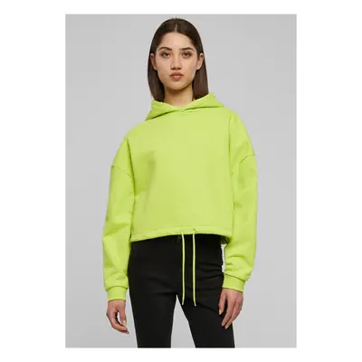 Urban Classics Ladies Cropped Oversized Hoodie frozenyellow