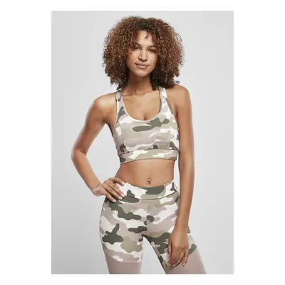 Urban Classics Ladies Tech Mesh Bra duskrose camo