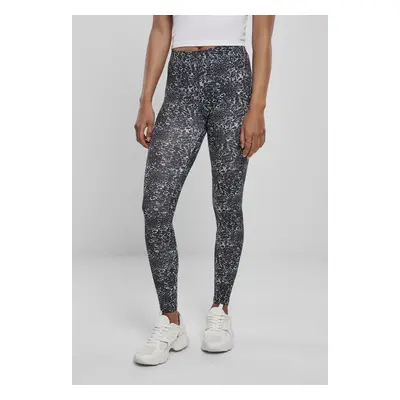 Urban Classics Ladies AOP Leggings black/white