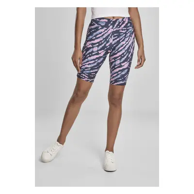 Urban Classics Ladies Tie Dye Cycling Shorts darkshadow/pink