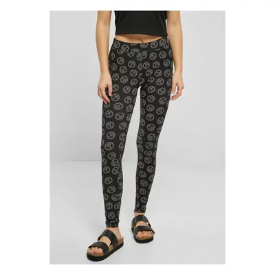 Urban Classics Ladies Soft AOP Leggings blackpeace