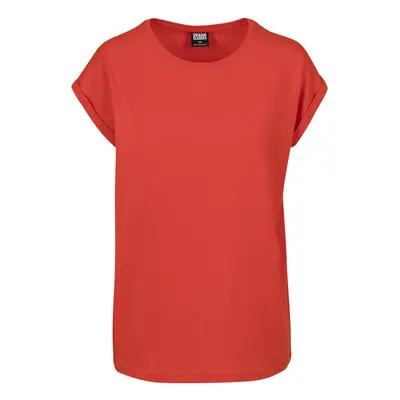 Urban Classics Ladies Extended Shoulder Tee bloodorange