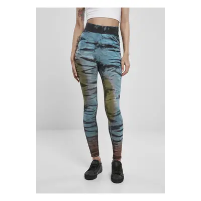 Urban Classics Ladies Cotton Tie Dye High Waist Leggings black