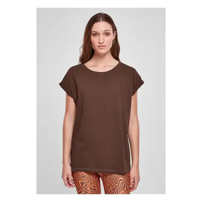 Urban Classics Ladies Extended Shoulder Tee brown