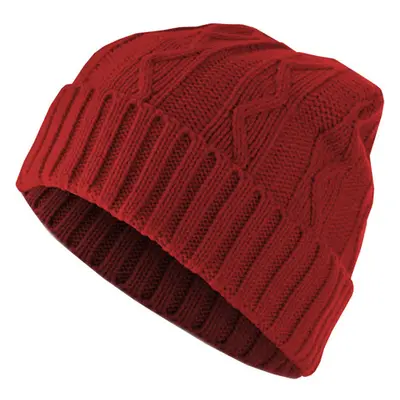 Urban Classics Beanie Cable Flap red