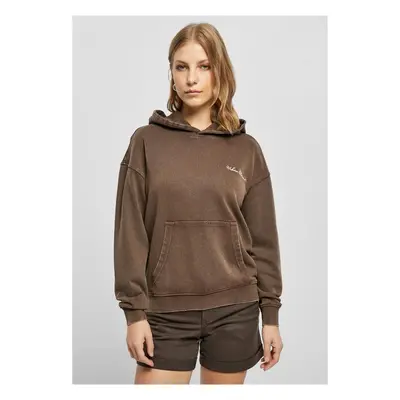 Urban Classics Ladies Small Embroidery Terry Hoody brown