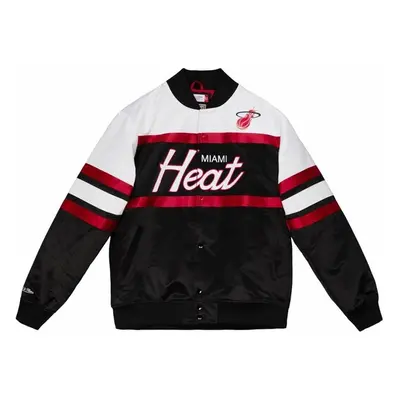 Mitchell & Ness Miami Heat Special Script Heavyweight Satin Jacket black