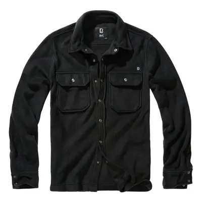 Brandit Jeff Fleece Shirt Long Sleeve black