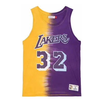 Mitchell & Ness tank top Los Angeles Lakers Tie Dye Cotton N&M Tank purple/yellow