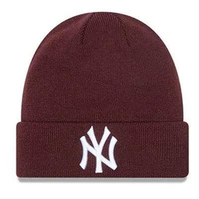 Téli Sapka New Era MLB League Essential Cuff Knit NY Yankees Maroon