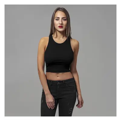 Urban Classics Ladies Cropped Rib Top black