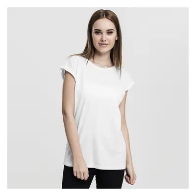 Póló Urban Classics Ladies Extended Shoulder Tee white