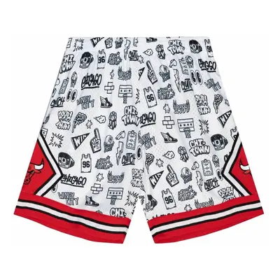 Mitchell & Ness shorts Chicago Bulls Doodle Swingman Shorts white