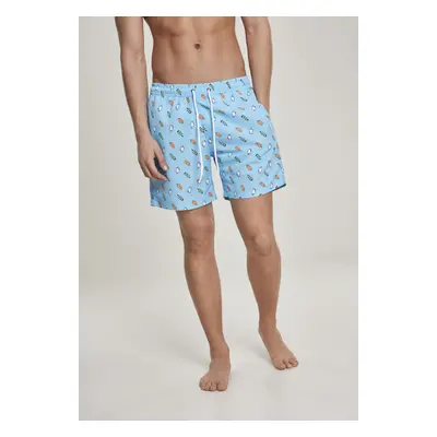 Urban Classics Pattern?Swim Shorts lightblue/ice