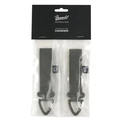 Brandit Belt and Molle Loop Carabiner 2 Pack olive