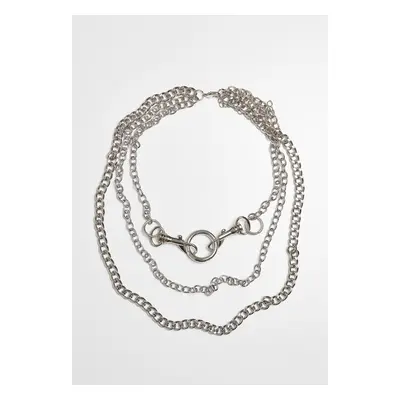 Urban Classics Carabiner Necklace silver