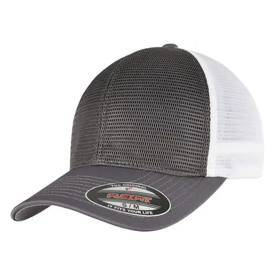 Urban Classics FLEXFIT 360 OMNIMESH CAP 2-TONE charcoal/white