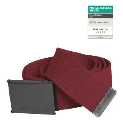 Urban Classics Canvas Belts burgundy